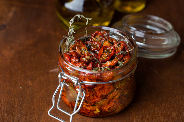 istock Sun dried tomatoes with herbs and spices 1040372404