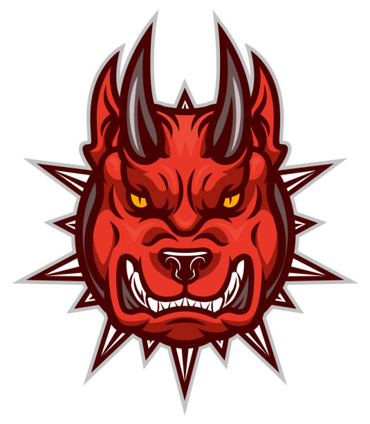 ilustrações de stock, clip art, desenhos animados e ícones de demon dog - devil dogs