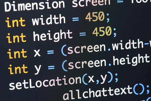 Foto de Código Java Script Real Desenvolvendo Tela Conceito De ...