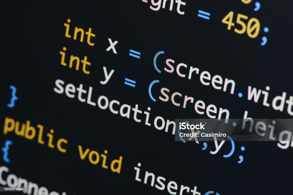 Real Java Script Code Developing Screen Programing Workflow Abstract ...