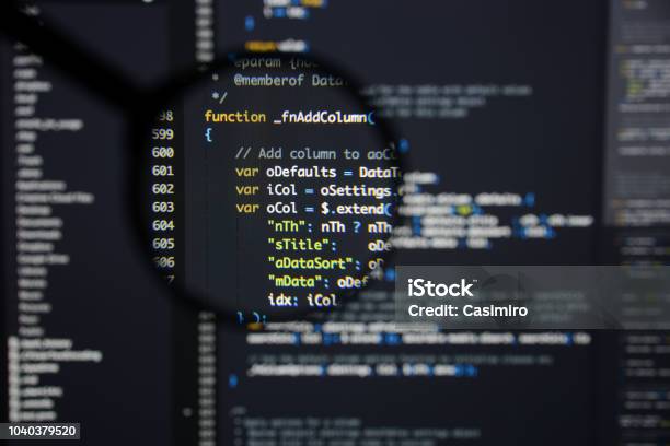 Real Java Script Code Developing Screen Programing Workflow Abstract ...