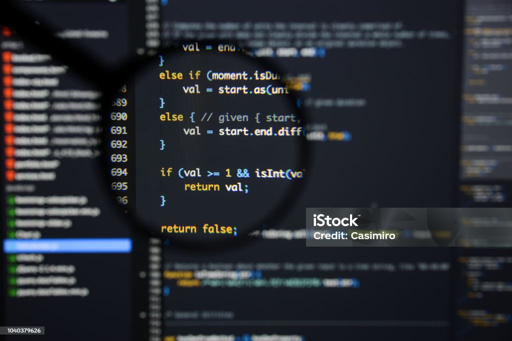 Real Java Script Code Developing Screen Programing Workflow Abstract ...