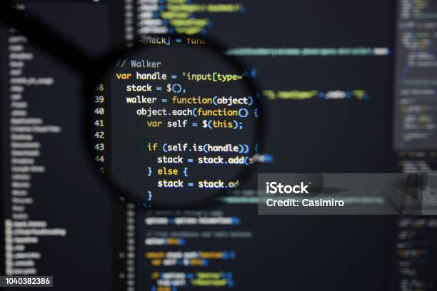 Real Java Script Code Developing Screen Programing Workflow Abstract ...
