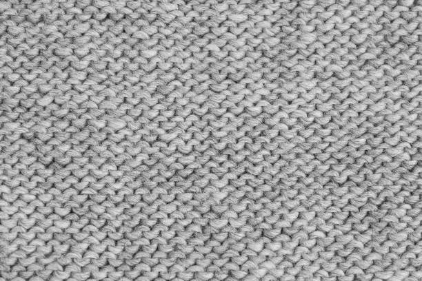 istock Gray knitted texture. Handmade Knitwear. Background 1040382390