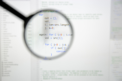 Real Java Script Code Developing Screen Programing Workflow Abstract ...