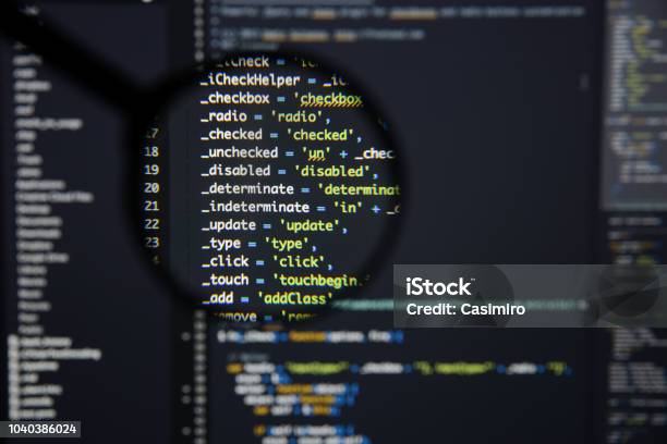Real Java Script Code Developing Screen Programing Workflow Abstract ...