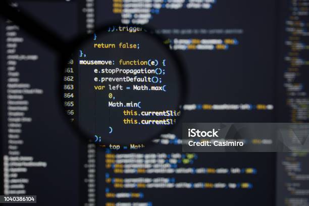 Real Java Script Code Developing Screen Programing Workflow Abstract ...