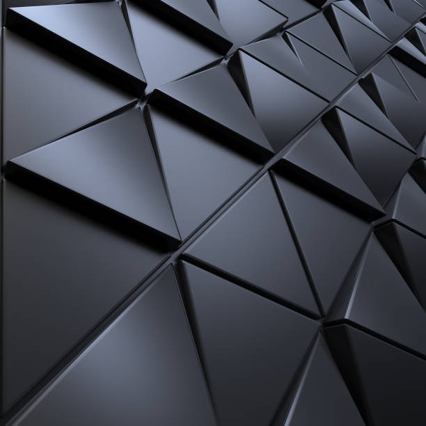istock Abstract dark background of polygonal triangles shape 1040386164