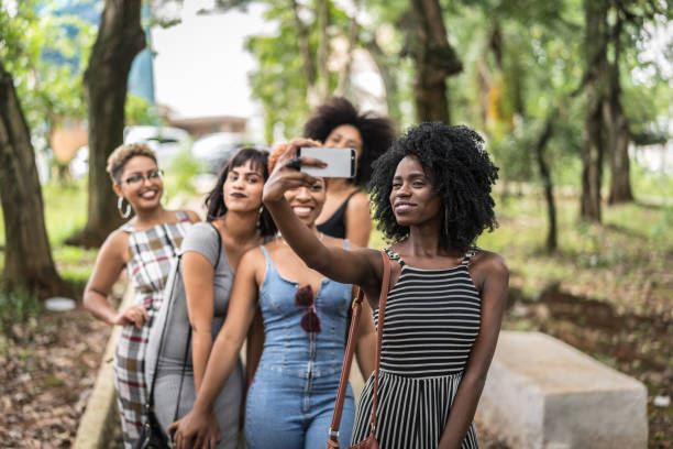 istock Multiracial Young Friends Group Taking Selfies And Have Fun Together 1040386208