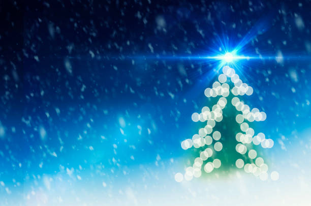 istock Snowing in Christmas Night 1040386222