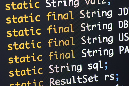 Real Java Script Code Developing Screen Programing Workflow Abstract ...