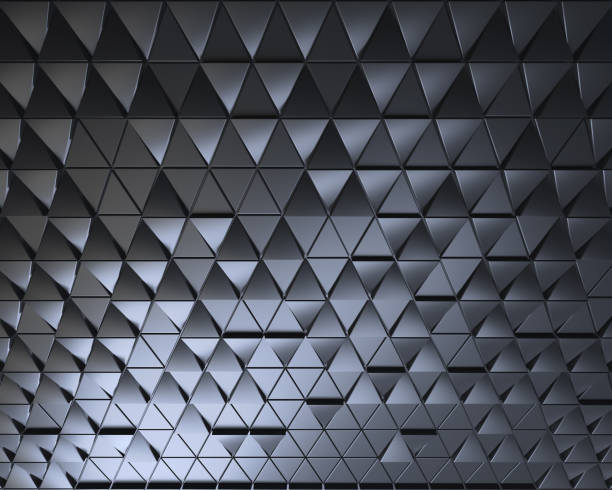 istock Abstract dark background of polygonal triangles shape 1040391866