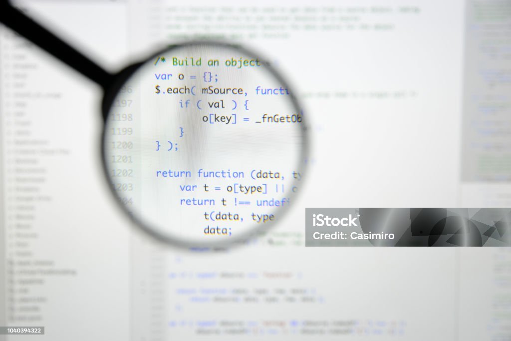 Real Java Script Code Developing Screen Programing Workflow Abstract ...