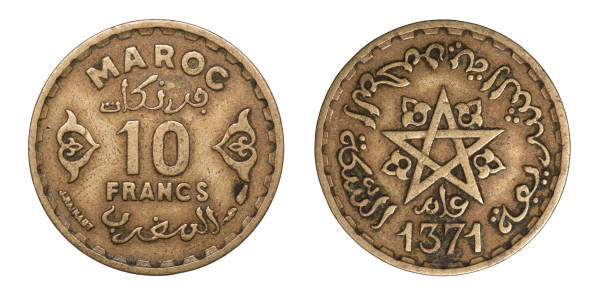 istock Coin ten francs (1952 year). Tunisian Republic 1040397552