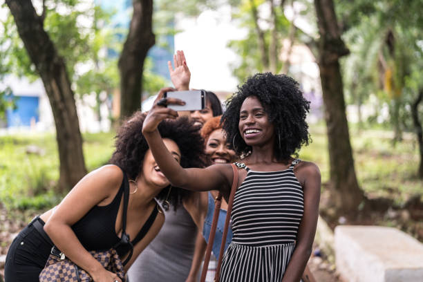 istock Multiracial Young Friends Group Taking Selfies And Have Fun Together 1040400540