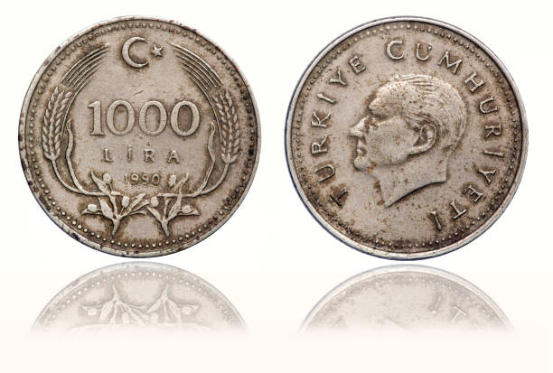 istock 1000 Lira coin, Turkey 1040400712