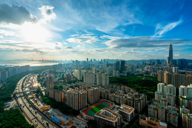 The city landscape of shenzhen,china