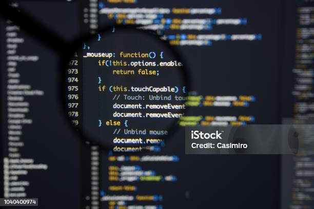 Real Java Script Code Developing Screen Programing Workflow Abstract ...
