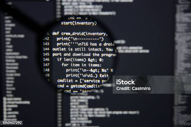 Real Python Code Developing Screen Programing Workflow Abstract ...