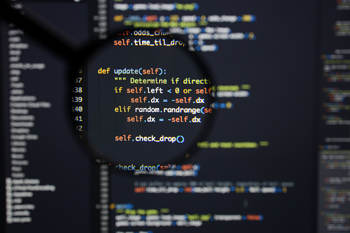 Codificar Python Pantalla Real Python Código En Desarrollo Concepto De Algoritmo Resumen ...
