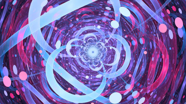 istock Colorful glowing artificial dna futuristic technology 1040407430