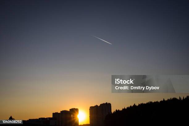 Sunset Stock Photo - Download Image Now - Building Exterior, Horizontal, No People