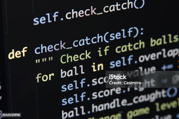 Real Python Code Developing Screen Programing Workflow Abstract ...