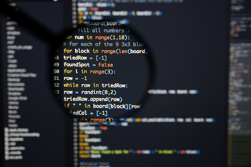Layar Pengembangan Kode Python Nyata Memprogram Konsep Algoritma ...