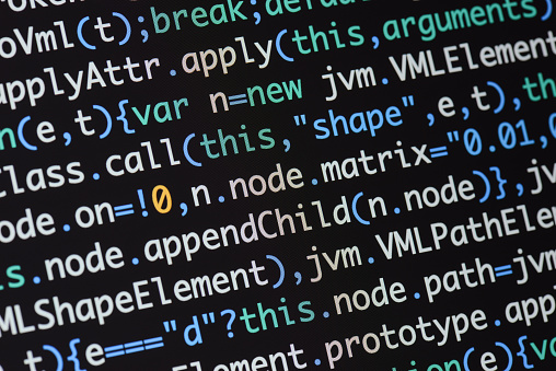 Real Java Script Code Developing Screen Programing Workflow Abstract ...