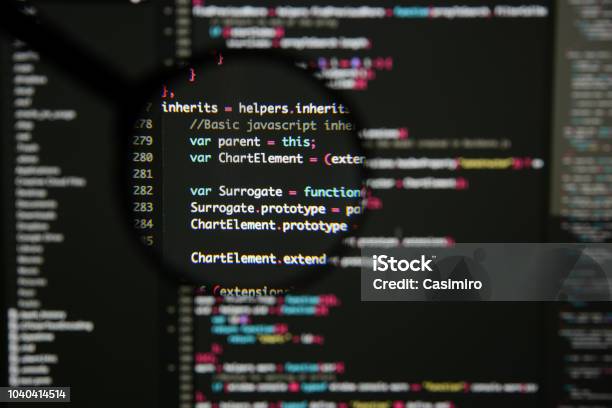 Real Java Script Code Developing Screen Programing Workflow Abstract ...