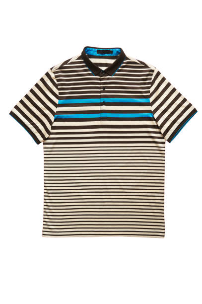 istock Striped short sleeves shot in white background 1040415090