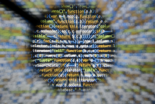 Foto de Código Java Script Real Desenvolvendo Tela Conceito De ...