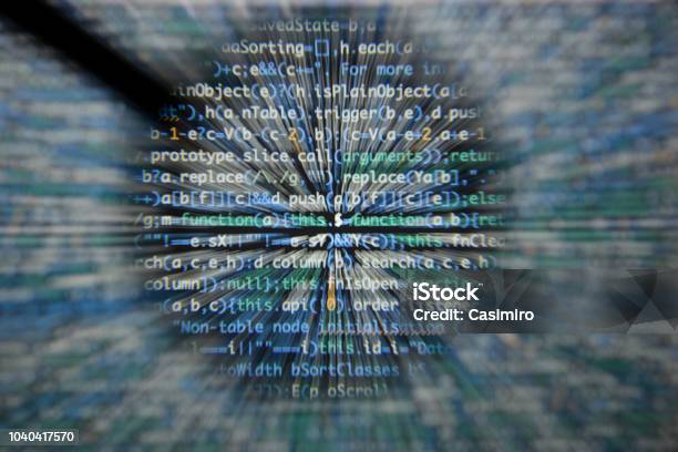 Real Java Script Code Developing Screen Programing Workflow Abstract ...