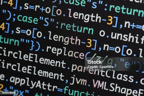 Real Java Script Code Developing Screen Programing Workflow Abstract ...