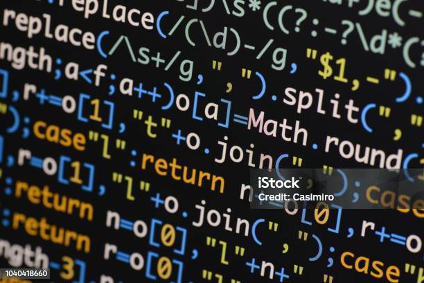 Real Java Script Code Developing Screen Programing Workflow Abstract ...