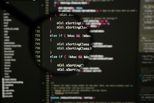 Código Java Script Real Desarrollo De Pantalla Concepto De Algoritmo ...