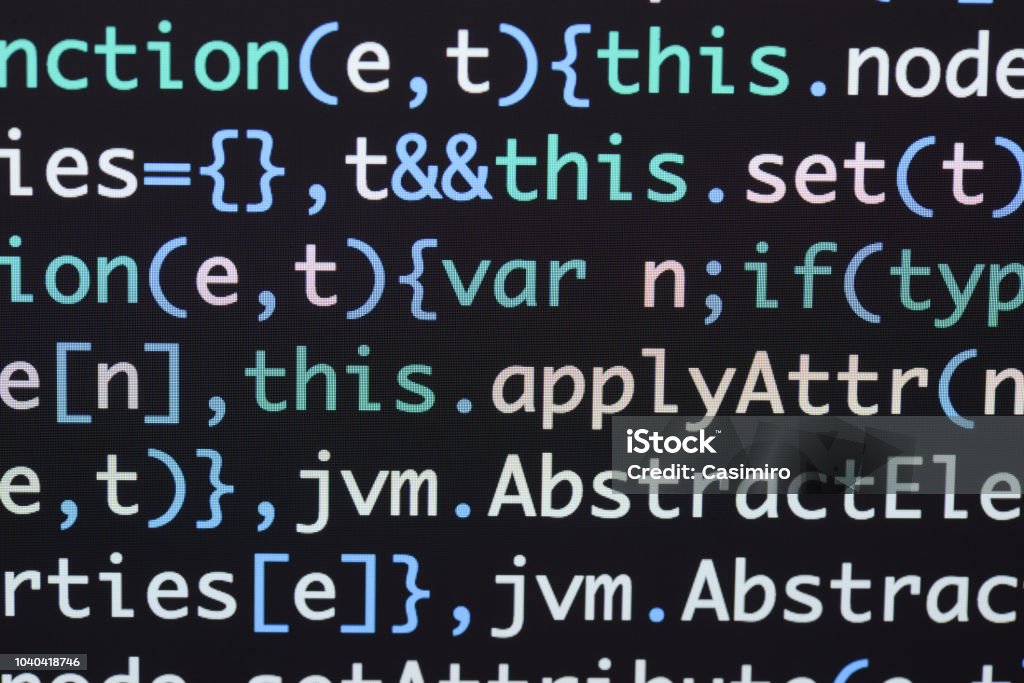 Real Java Script Code Developing Screen Programing Workflow Abstract ...