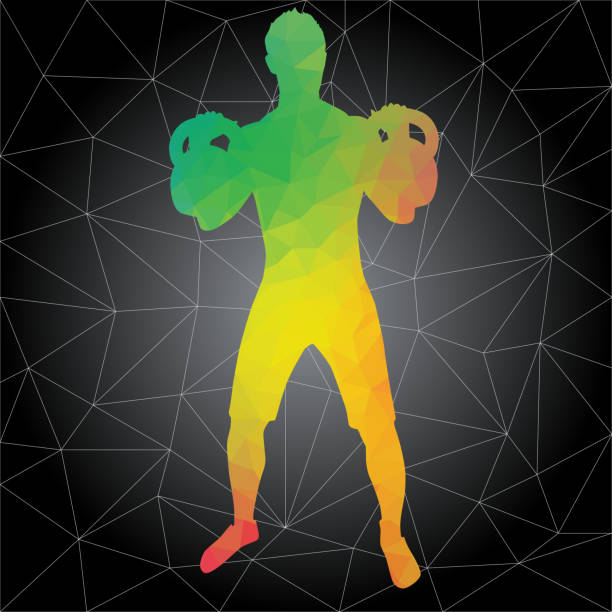 istock Vector silhouettes of people doing fitness and cross training workouts 1040421916