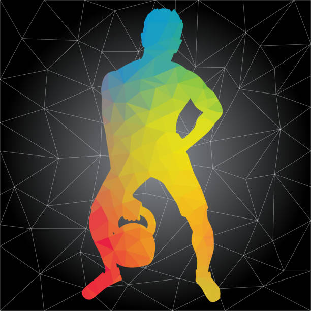istock Vector silhouettes of people doing fitness and cross training workouts 1040422416