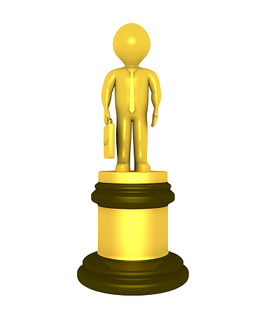 3d golden prize for best businessman