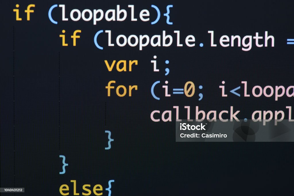 Real Java Script Code Developing Screen Programing Workflow Abstract ...