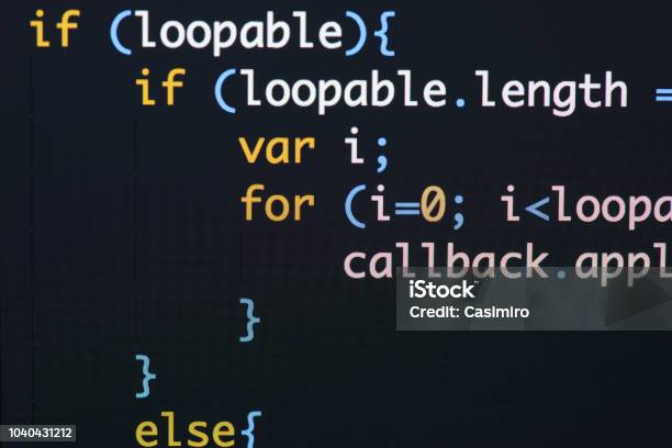 Real Java Script Code Developing Screen Programing Workflow Abstract ...