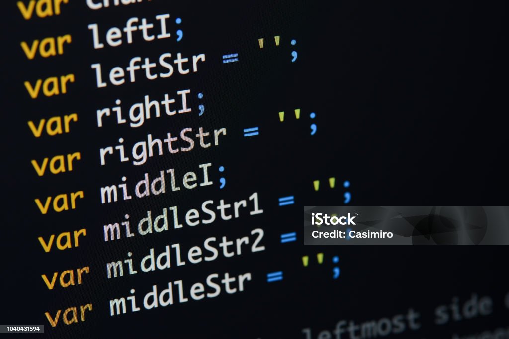 Foto de Código Java Script Real Desenvolvendo Tela Conceito De ...