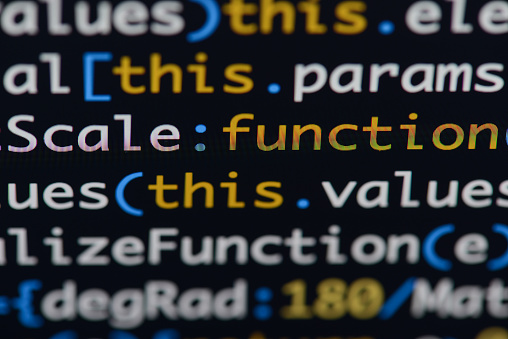 Foto de Código Java Script Real Desenvolvendo Tela Conceito De ...