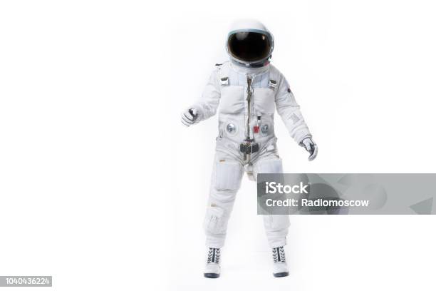 Astronaut White Background Stock Photo - Download Image Now - Astronaut, White Background, Space Suit