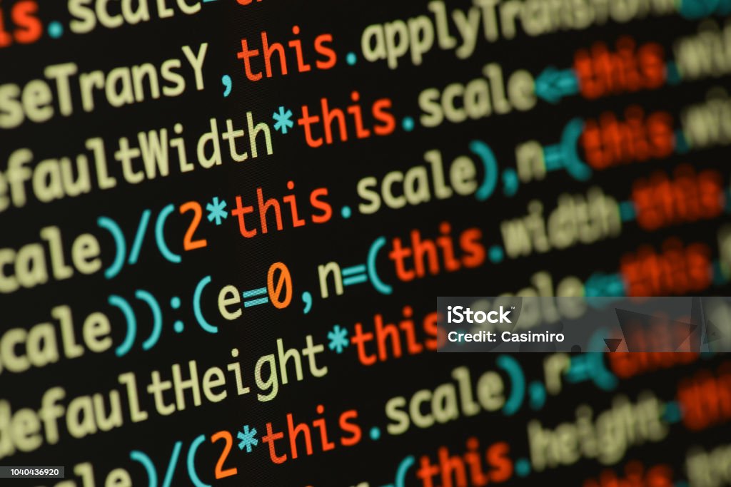 Foto de Código Java Script Real Desenvolvendo Tela Conceito De ...