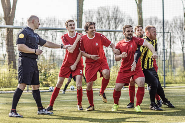 istock Soccer referee during a football match 1040437232
