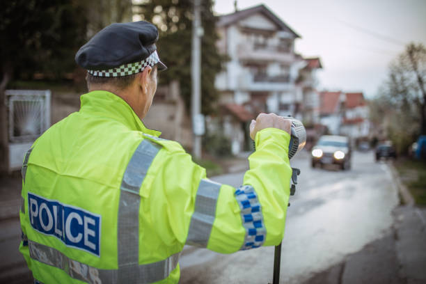 istock Traffic police officer on duty 1040439612