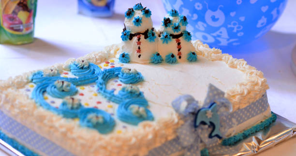 istock baby boy birthday cake , image of a 1040439914
