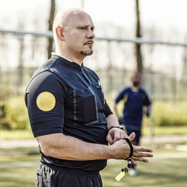 istock Soccer referee during a football match 1040440492